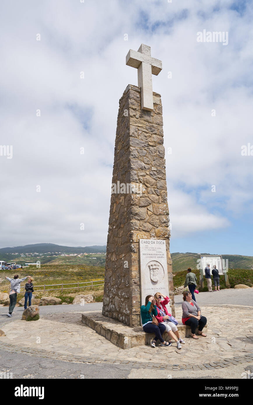 Cabo Da Roca Sign Cabo da roca sign hi-res stock photography and images - Alamy