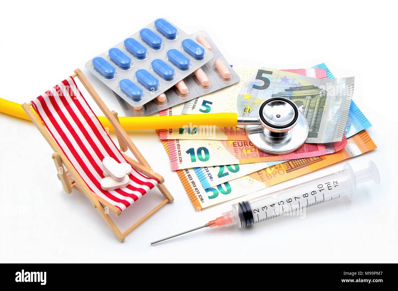 healthy on vacation Stock Photo
