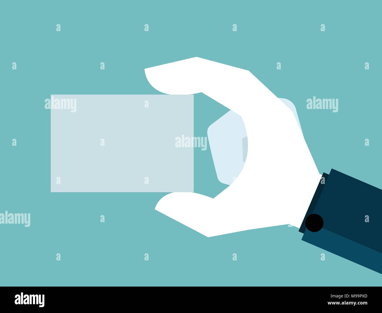 illustration of human hand holding blank paper vector background Stock ...
