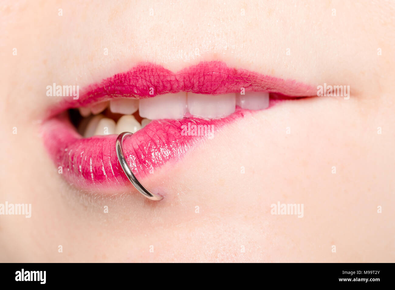 Sexy lip piercing best sale