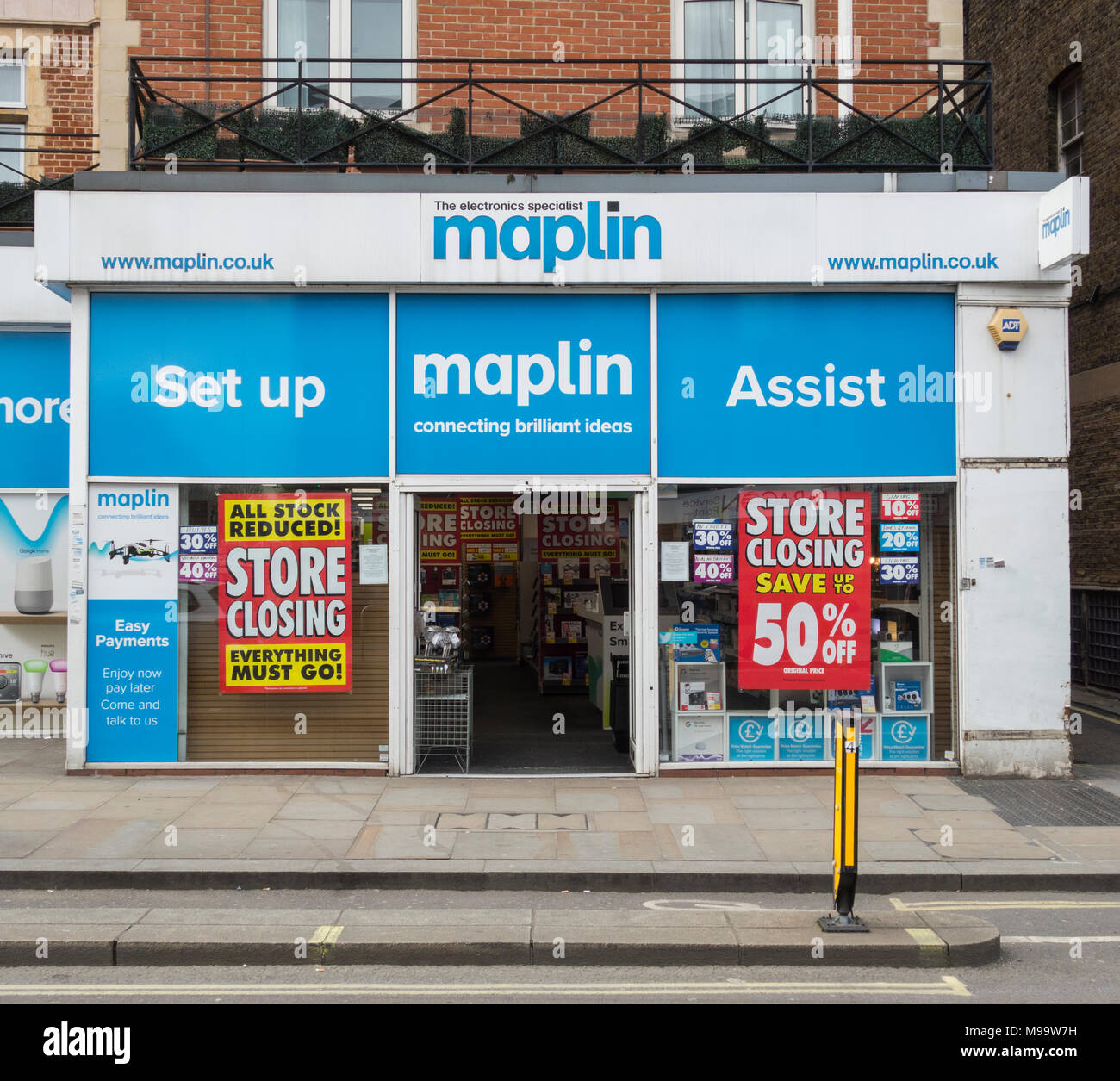Electronics Chain Store Store closure at Maplin, the electronics chain store, on King Street ...