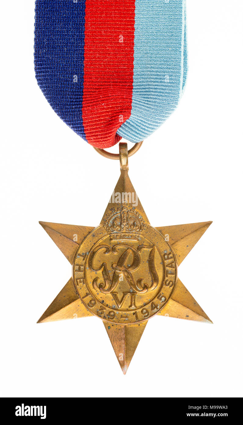 The 1939–1945 Star, WWII British campaign medal Stock Photo
