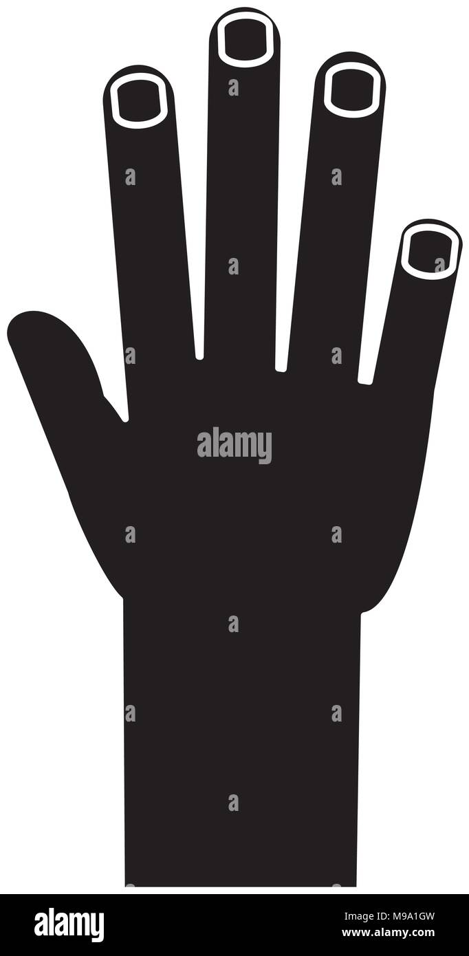 Hand Raised Stock Vector Images - Alamy