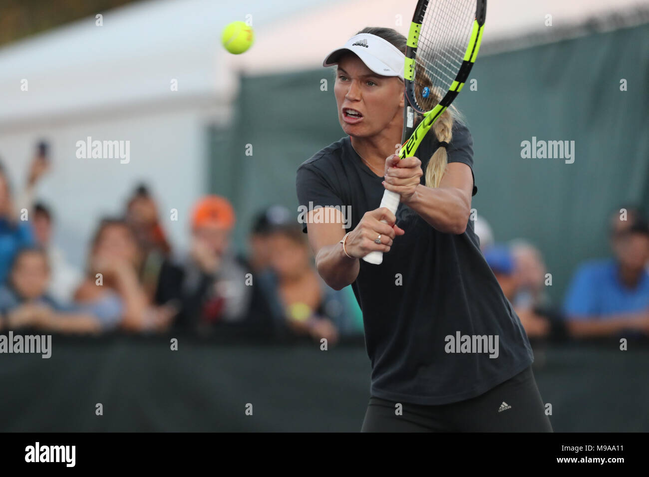 KEY BISCAYNE, FL MARCH 23 (EXCLUSIVE COVERAGE) Caroline Wozniacki on