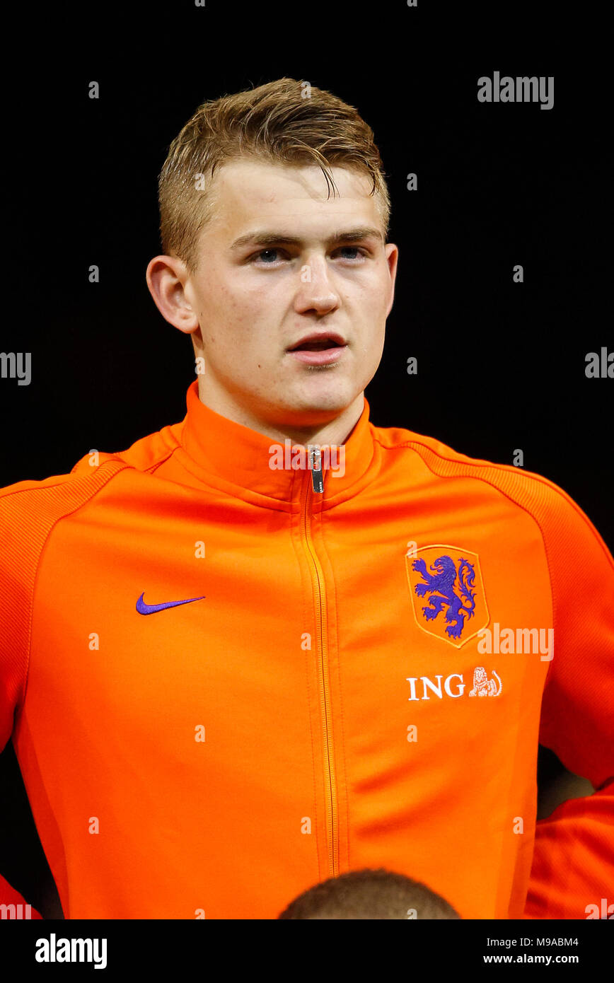 Amsterdam Netherlands 23rd March 2018 Matthijs De Ligt Of Netherlands During The Friendly Between Netherlands And England At The Johan Cruyff Arena On March 23rd 2018 In Amsterdam Netherlands Photo By Daniel