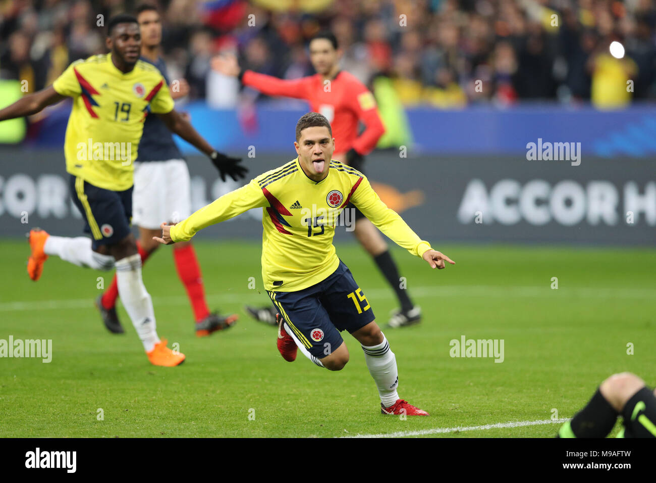 Juan Fernando Quintero (COL), MARCH 23, 2018 - Football / Soccer : International friendly match between France 2-3 Colombia at Stade de France in Saint-Denis, France, (Photo by AFLO)  3 Stock Photo