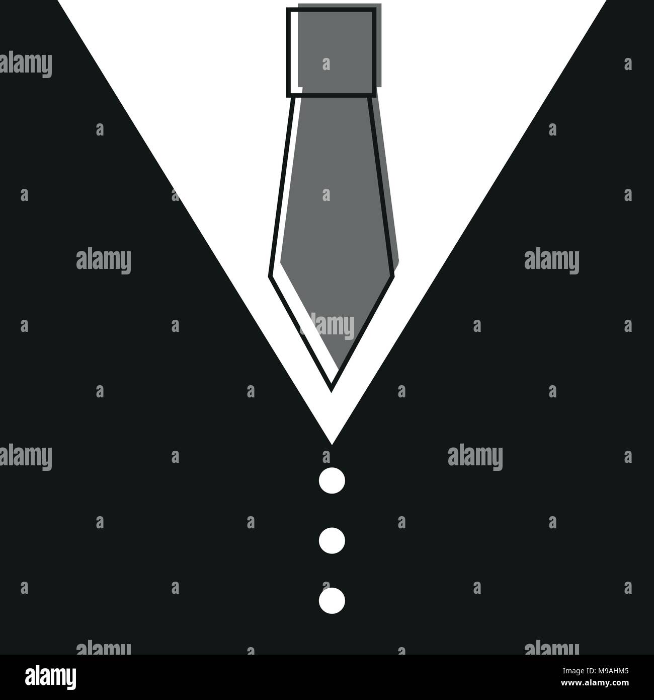Gentelman. The bow tie - black background Stock Vector