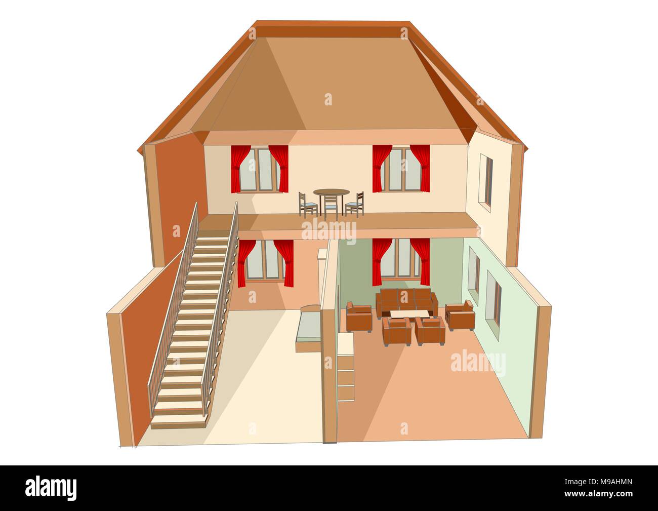 Dolls house furniture Stock Vector Images - Alamy, image size:1300x1009