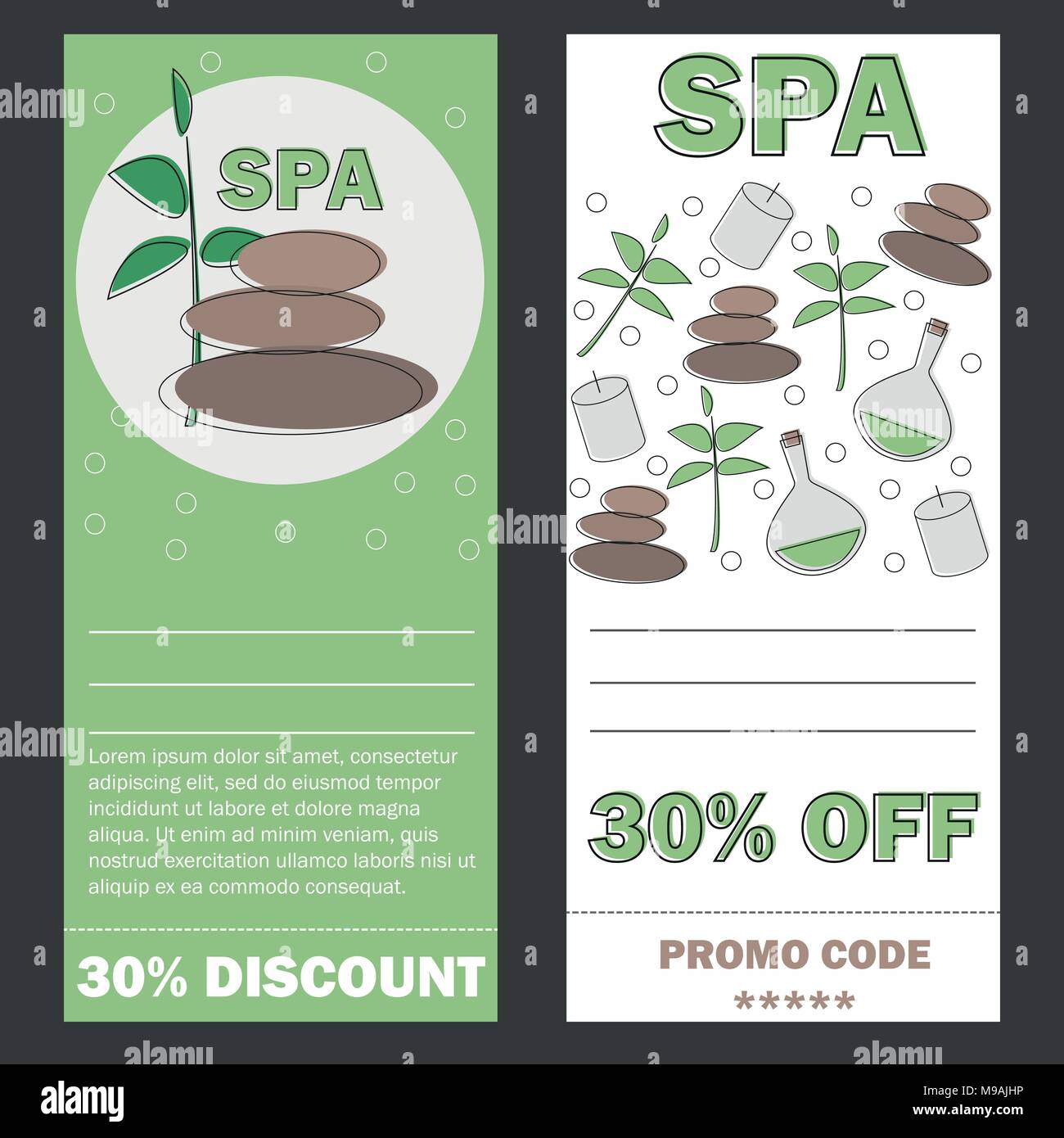 Gift Voucher template for Spa, Hotel Resort, Vector illustration Stock  Vector Image & Art - Alamy