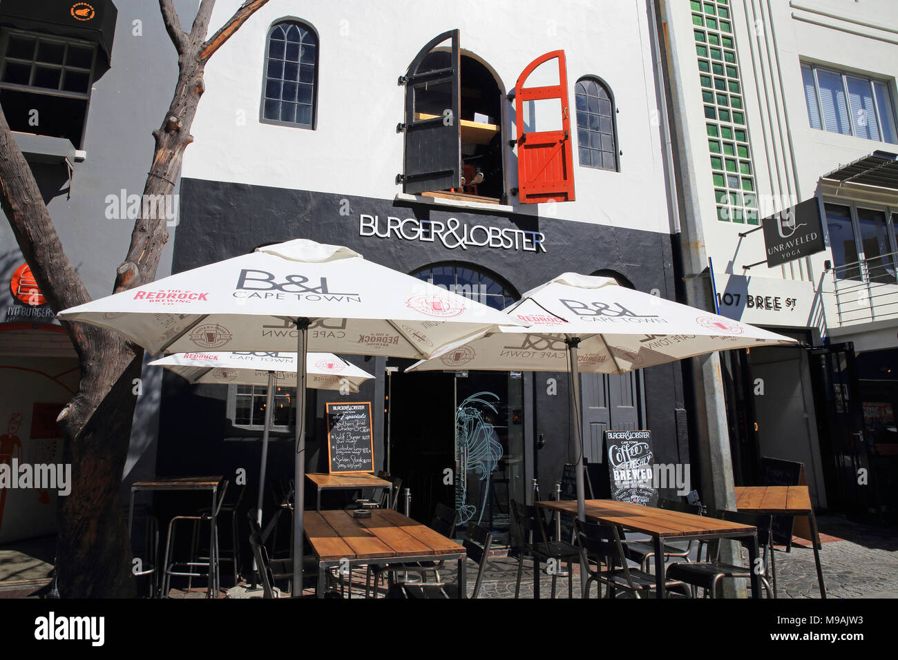 Burger & Lobster bar and restaurant on Bree Street, the cooloest street