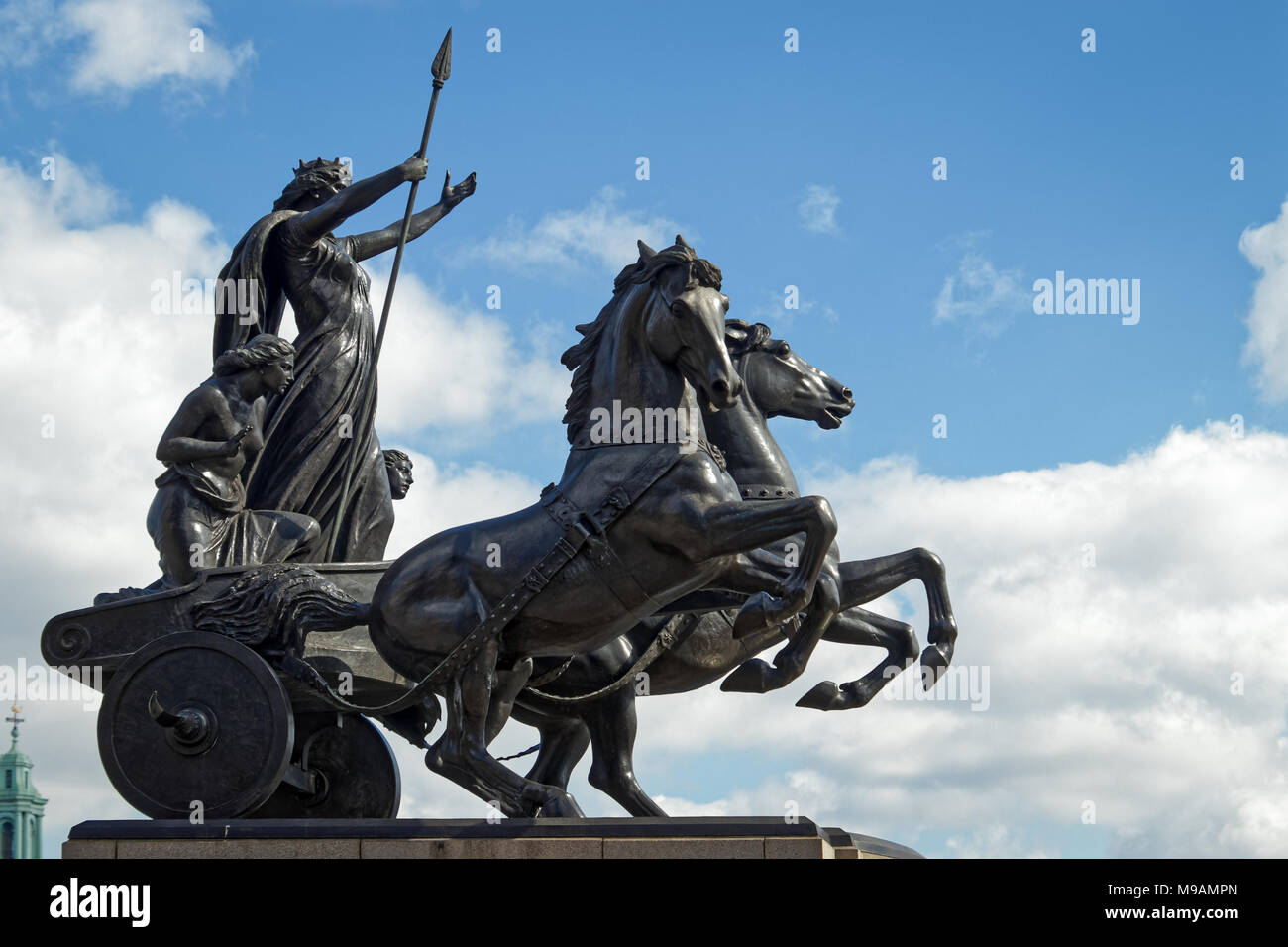LONDON/UK - MARCH 21 : Monument to Boudicca in London on March 21, 2018 Stock Photo