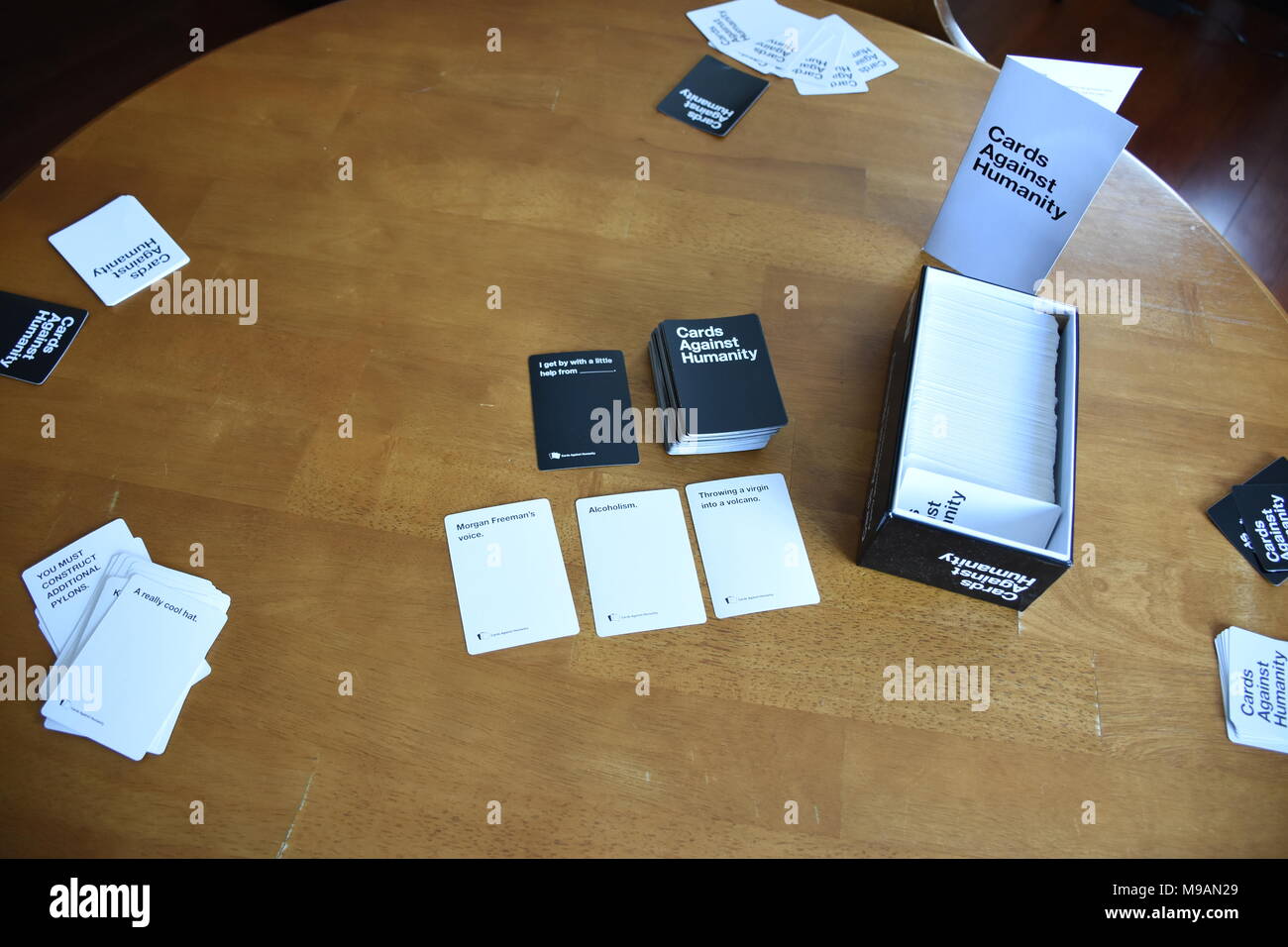 Cards Against Humanity In Play Stock Photo