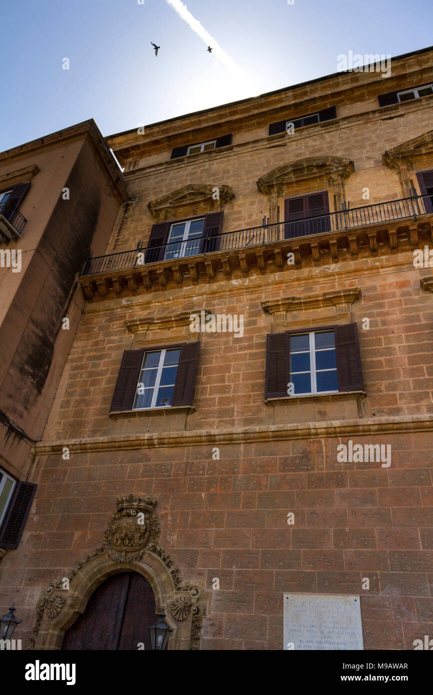 Facade of the Palazzo dei Normanni. Palermo, Sicily. Italy Stock Photo