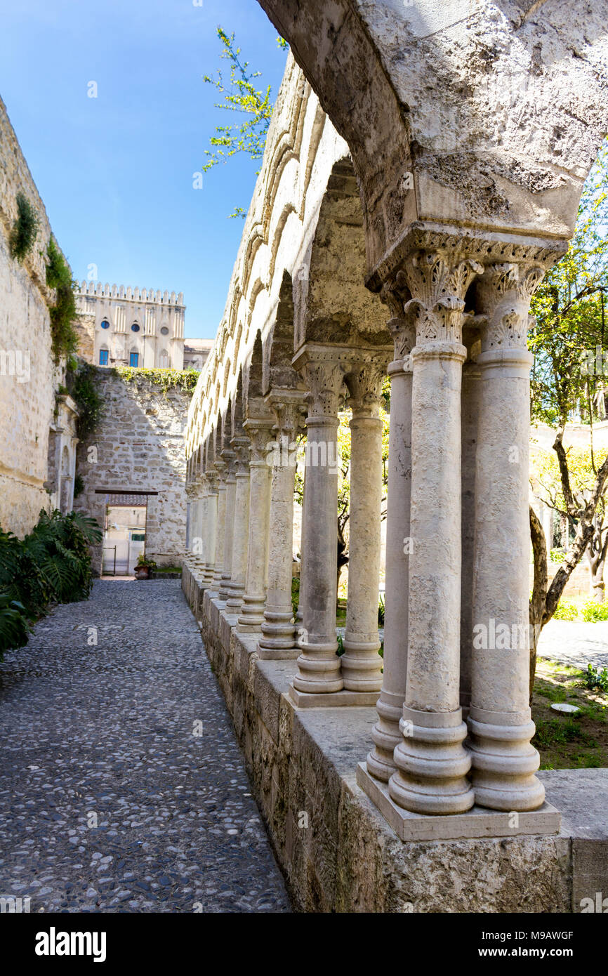 Church of San Giovanni degli Eremiti. Palermo, Sicily. Italy Stock Photo