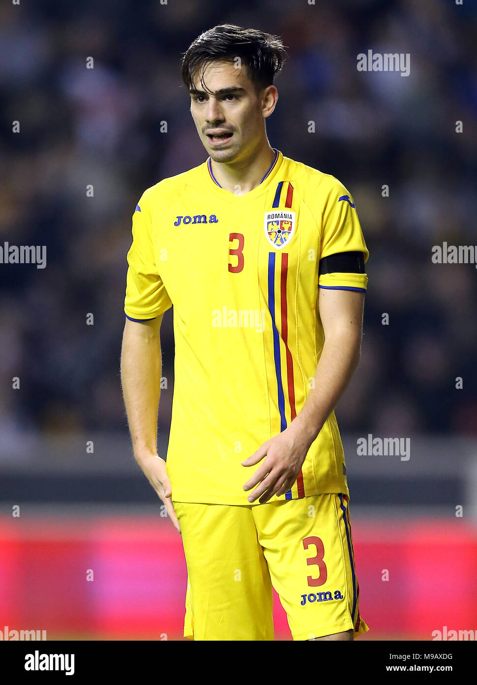 Romania U21 S Andrei Radu During The U21 International Friendly Match At Molineux Wolverhampton Press Association Photo Picture Date Saturday March 24 2018 See Pa Story Soccer England U21 Photo Credit Should Read