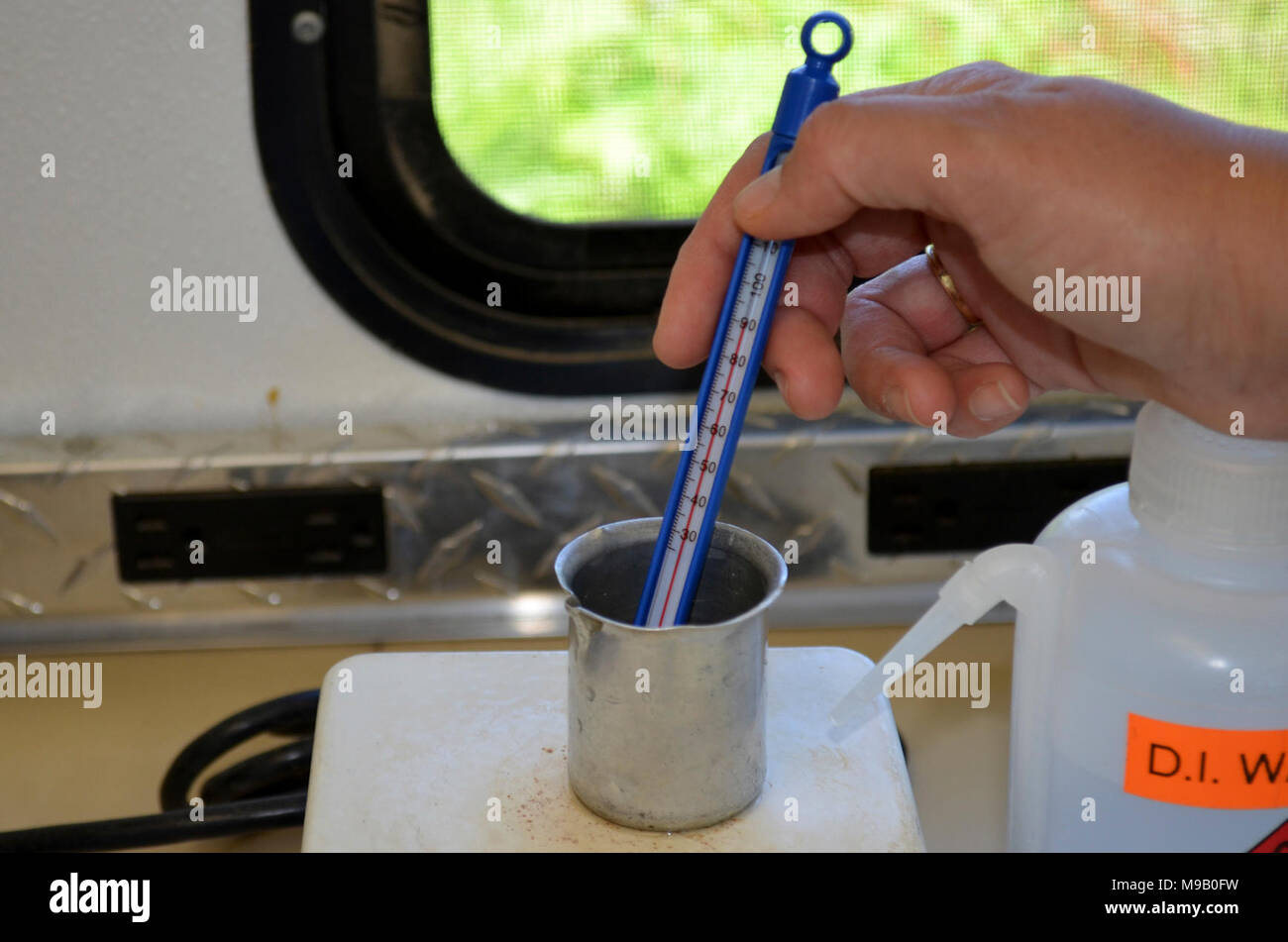Water temperature monitoring Stock Photo Alamy