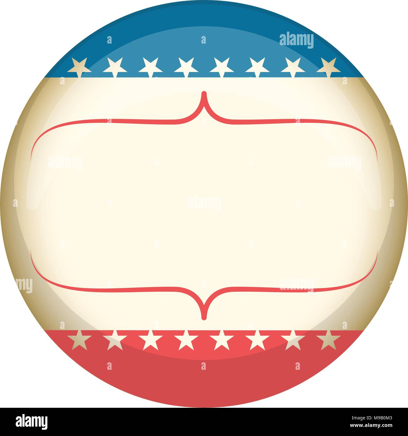 Retro United States campaign button Stock Vector Image & Art - Alamy