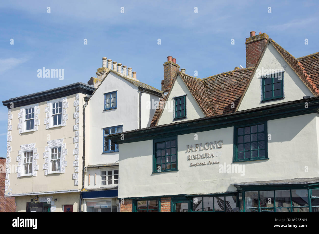 Period buildings, Market Square, Bicester, Oxfordshire, England, United Kingdom Stock Photo