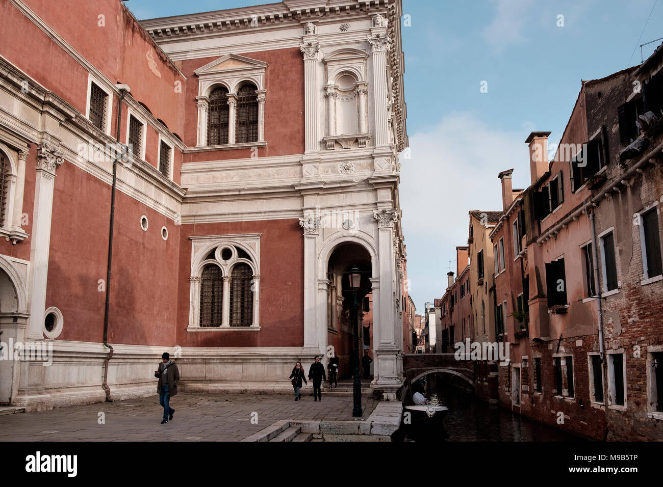 Scuola Grande di San Rocco is a art museum in Dorsoduro, Venice Stock Photo