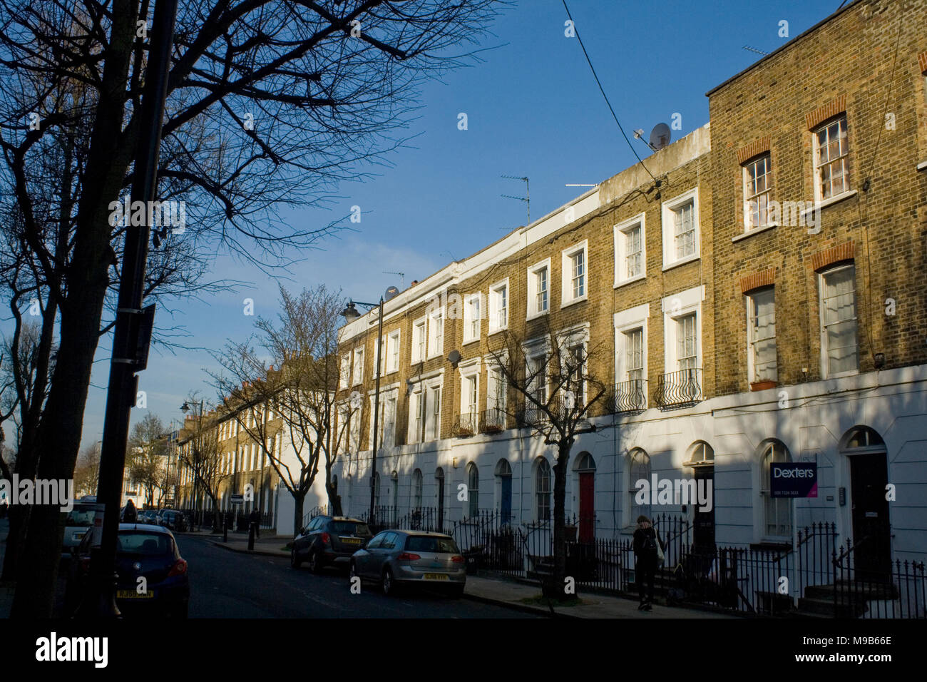 Offord Road Islington London Georgian Stock Photo - Alamy