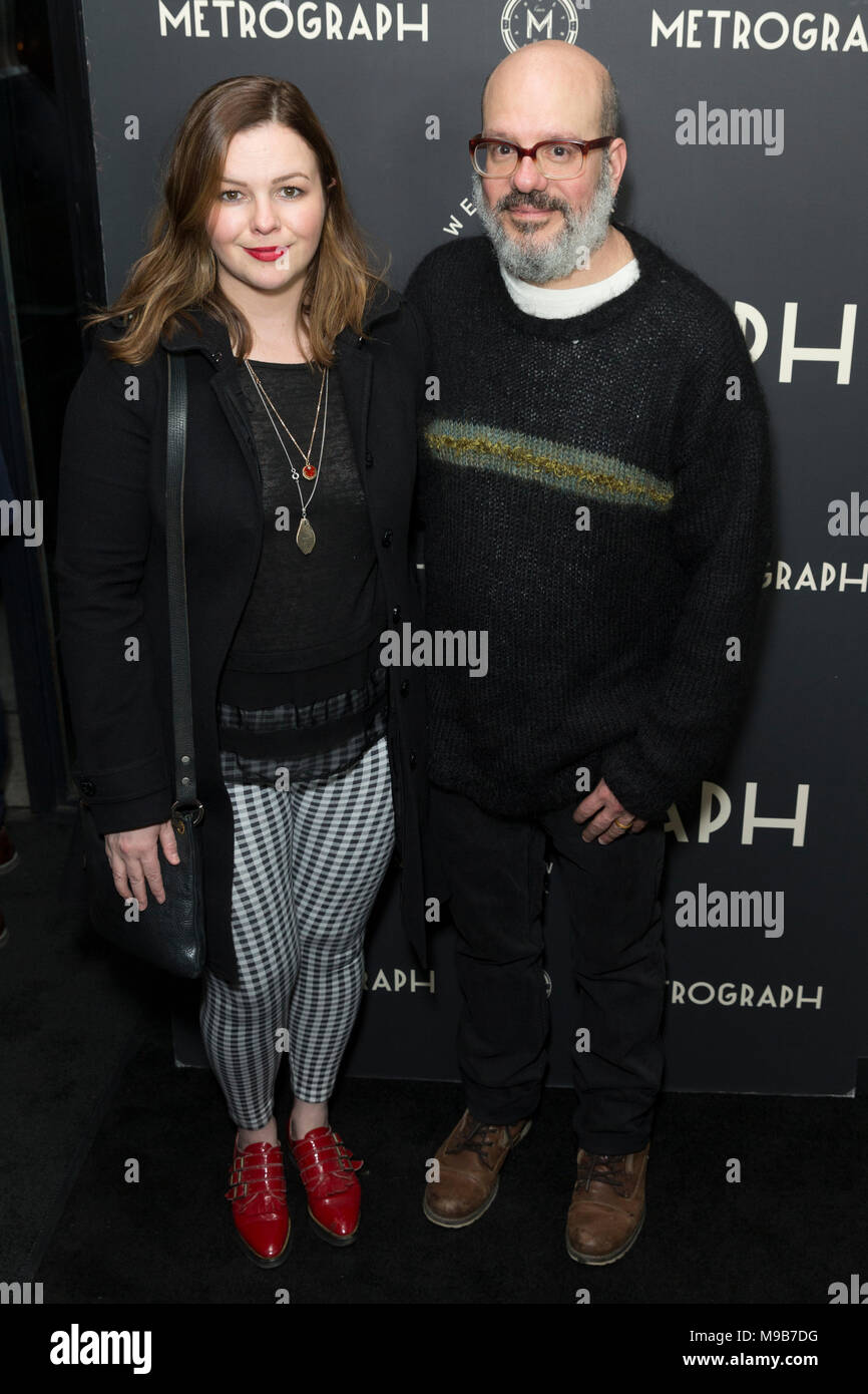 New York, NY - March 22, 2018: Amber Tamblyn, David Cross attend