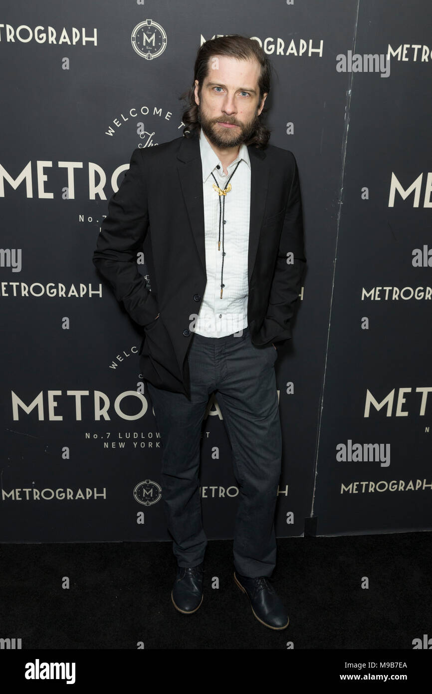 New York, NY - March 22, 2018: Kentucker Audley attends Metrograph 2nd