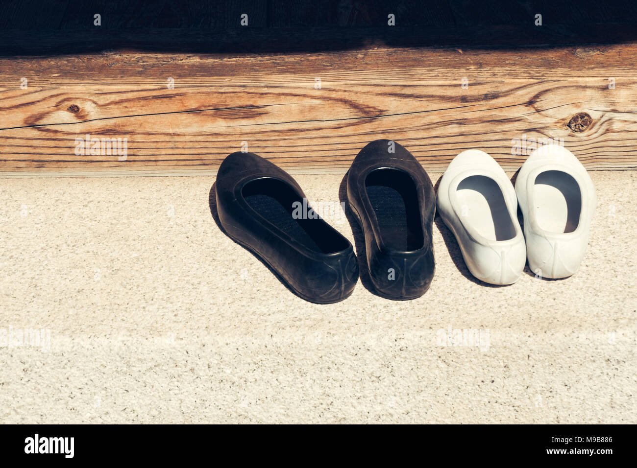 Korean rubber shoes Stock Photo Alamy