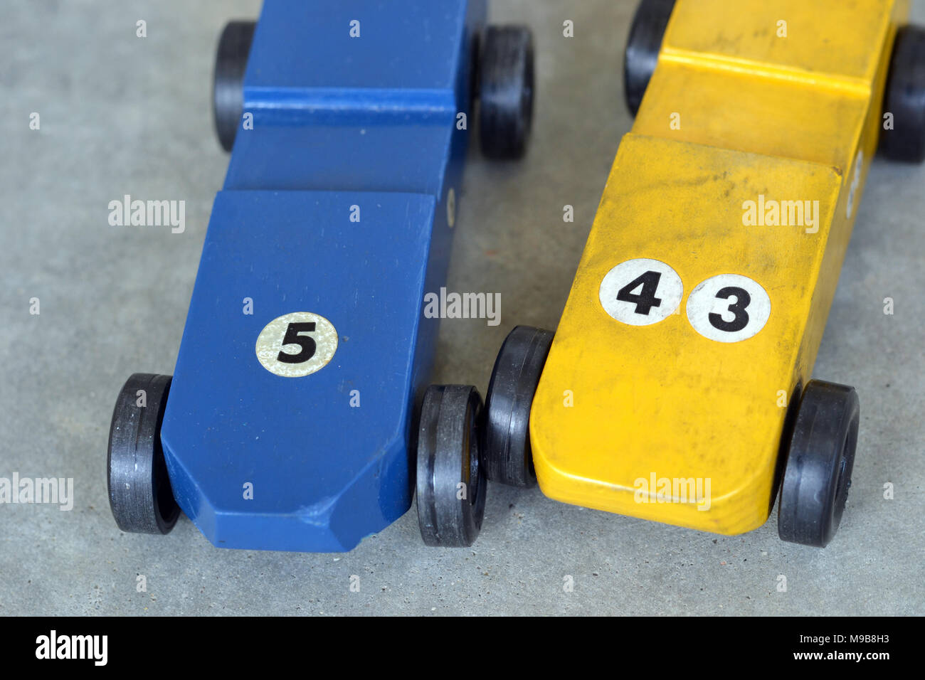Pinewood Derby Cars Stock Photo Alamy