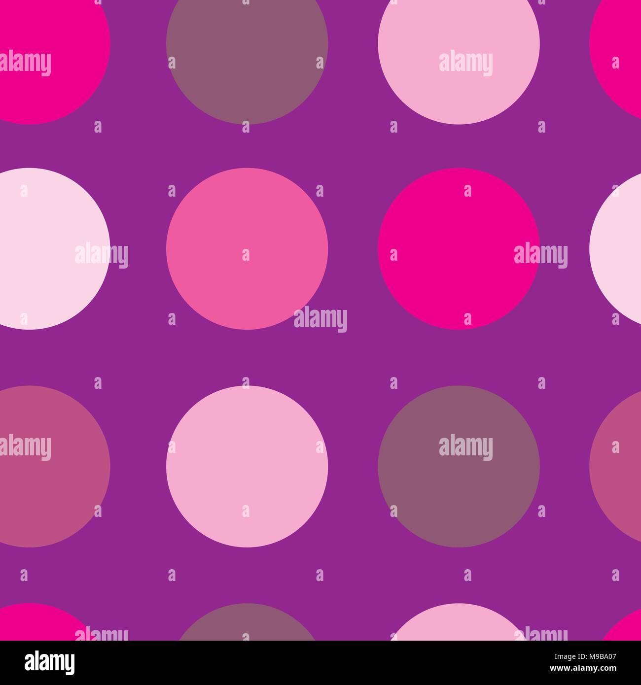 Large Pink Circles on Purple Stock Vector