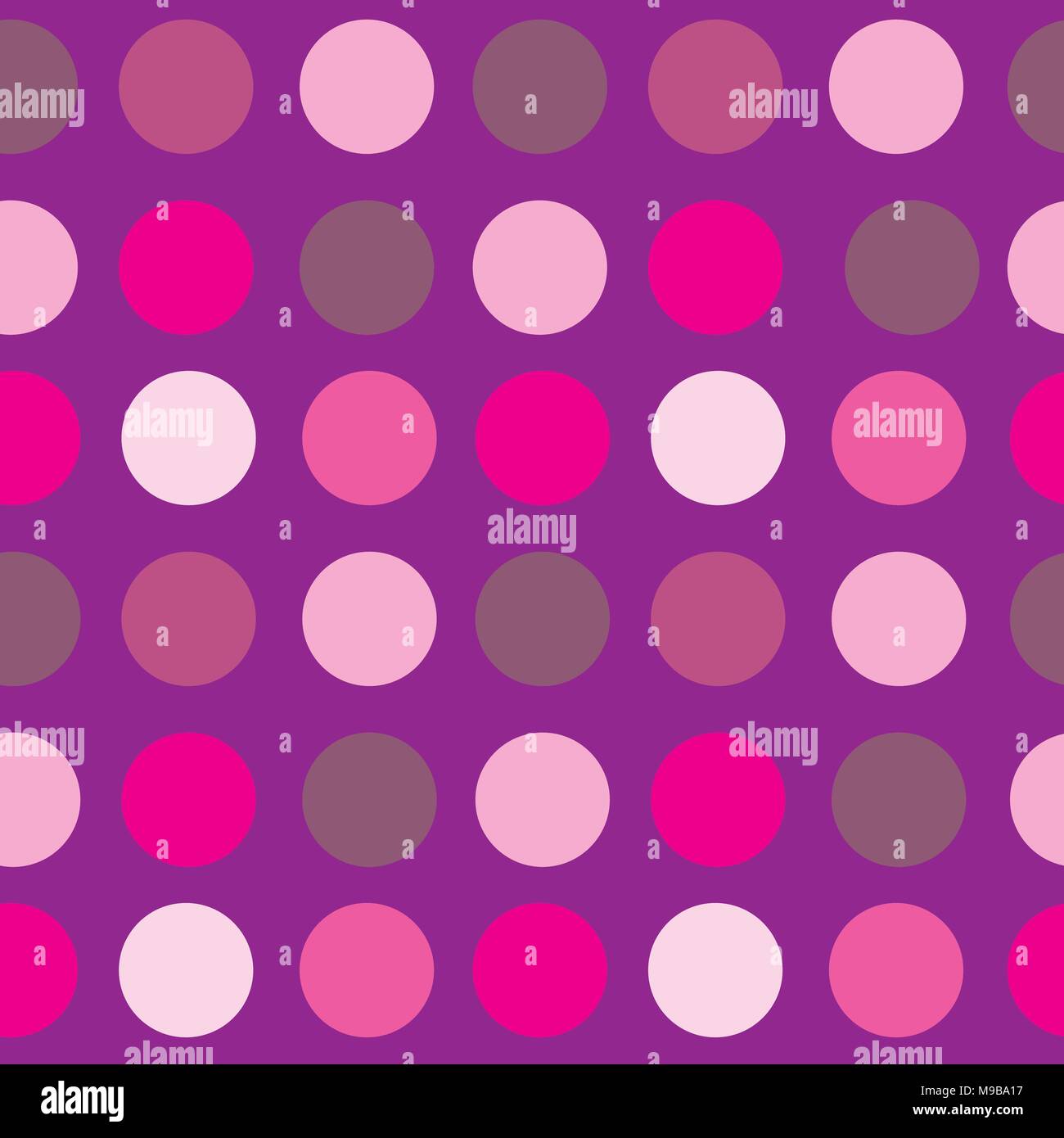 Small Pink Circles on Purple Stock Vector