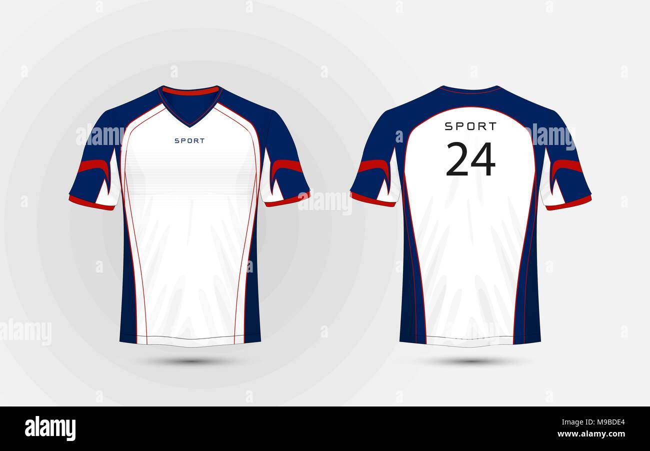 red blue white jersey