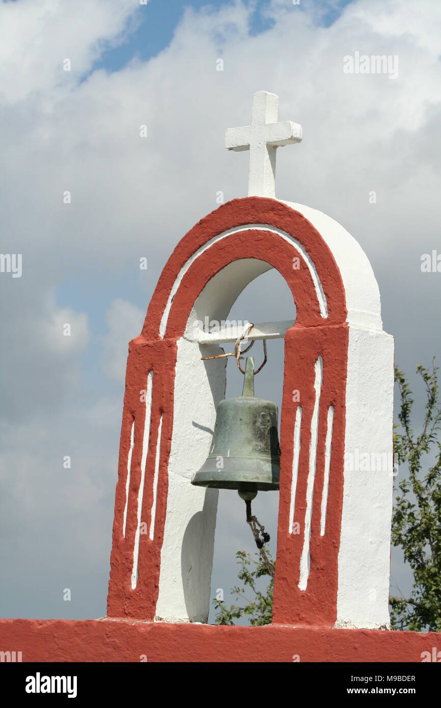 Bellfry on top of a church Stock Photo - Alamy