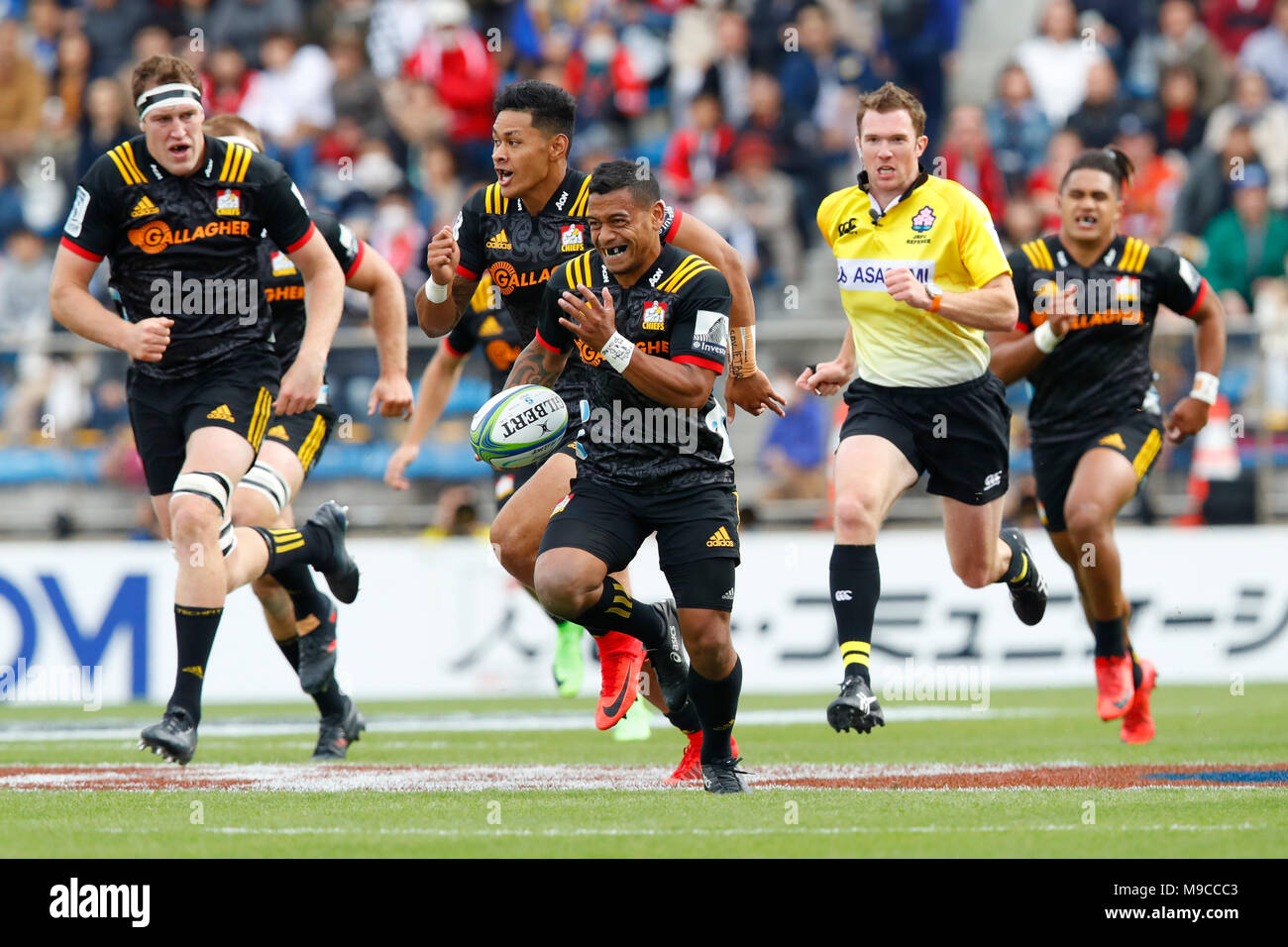Toho Rugby Tokyo, Japan. 24th Mar, 2018. Te Toiroa Tahuriorangi (Chiefs) Rugby ...