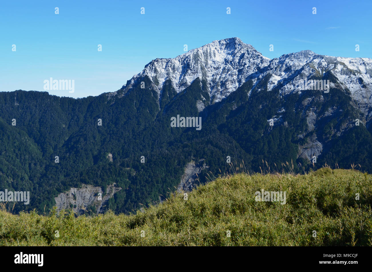 QiLai (Chilai shan) mountain range in northern Taiwan Stock Photo