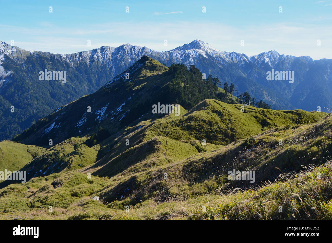 QiLai (Chilai shan) mountain range in northern Taiwan Stock Photo