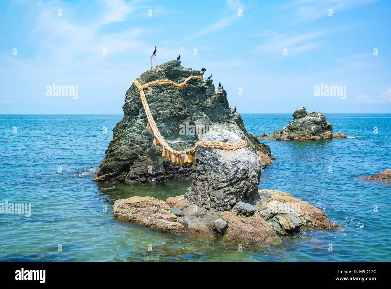 Meoto Iwa or the Loved one and loved one Rocks, iseshima, Mie prefecture, Japan Stock Photo