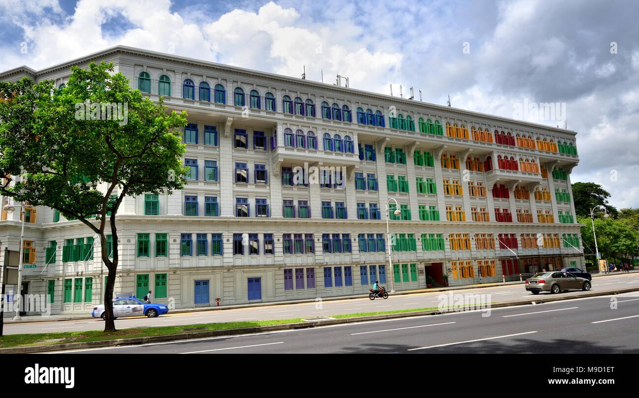 Large colourful apartments of Singapore Stock Photo - Alamy