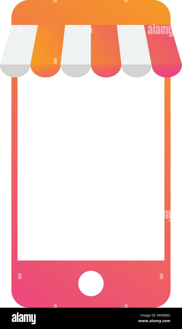 The vector smart phone mobile store business template icon Stock Vector ...