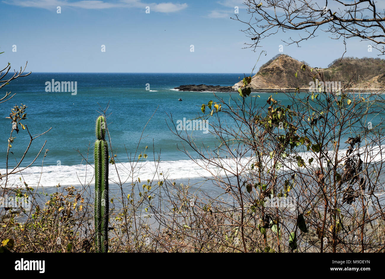 The beautiful Playa Ocotal on the west Coast of Nicaragua, Central America Stock Photo