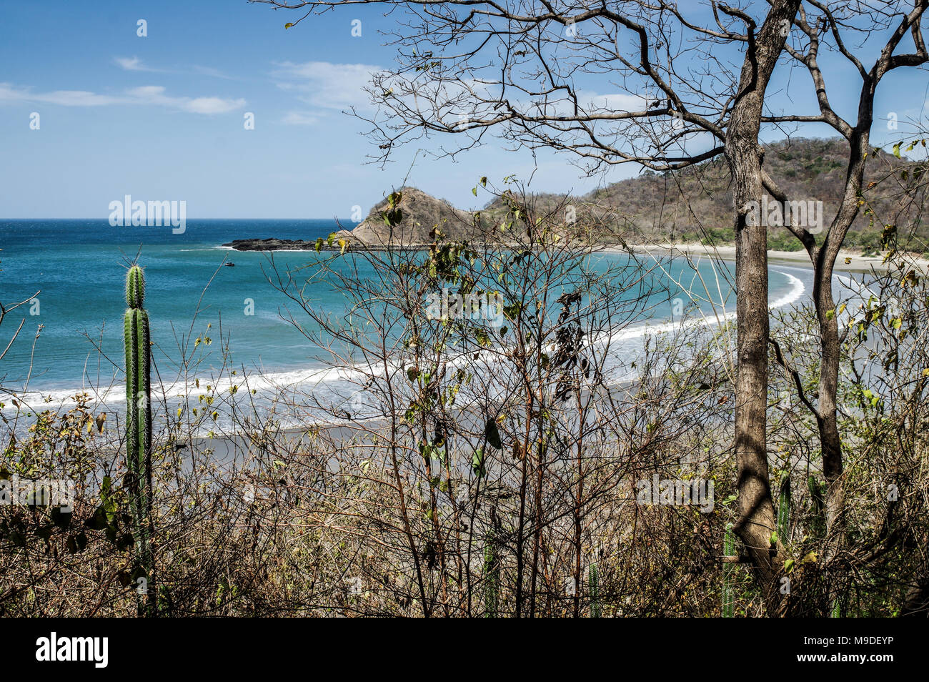 The beautiful Playa Ocotal on the west Coast of Nicaragua, Central America Stock Photo