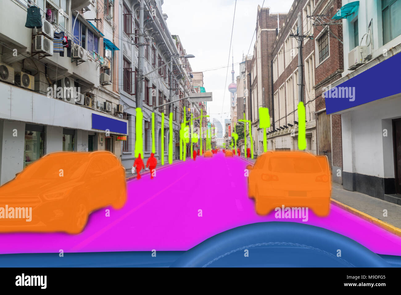 iot smart automotive Driverless car with artificial intelligence