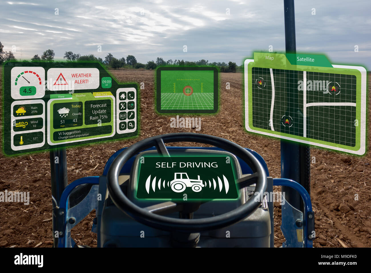 iot smart industry robot 4.0 agriculture concept,industrial agronomist