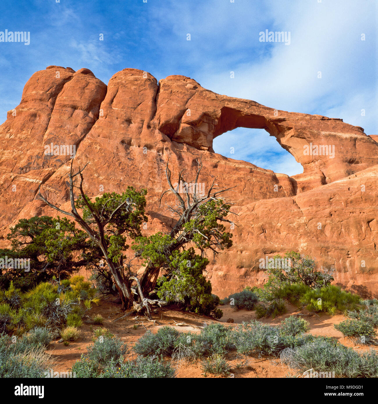 skyline arch in arches national park near moab, utah Stock Photo