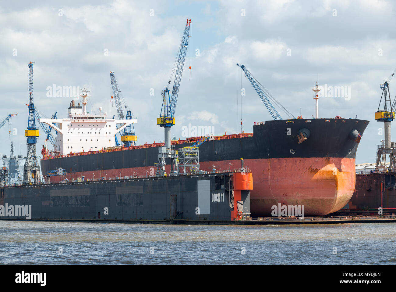 Werft in Hamburg, Deutschland Stock Photo