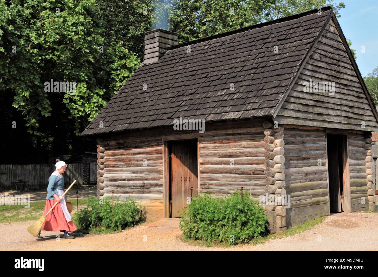 Pioneer Log Cabin In Rural Virginia Stock Photo 177937063 Alamy