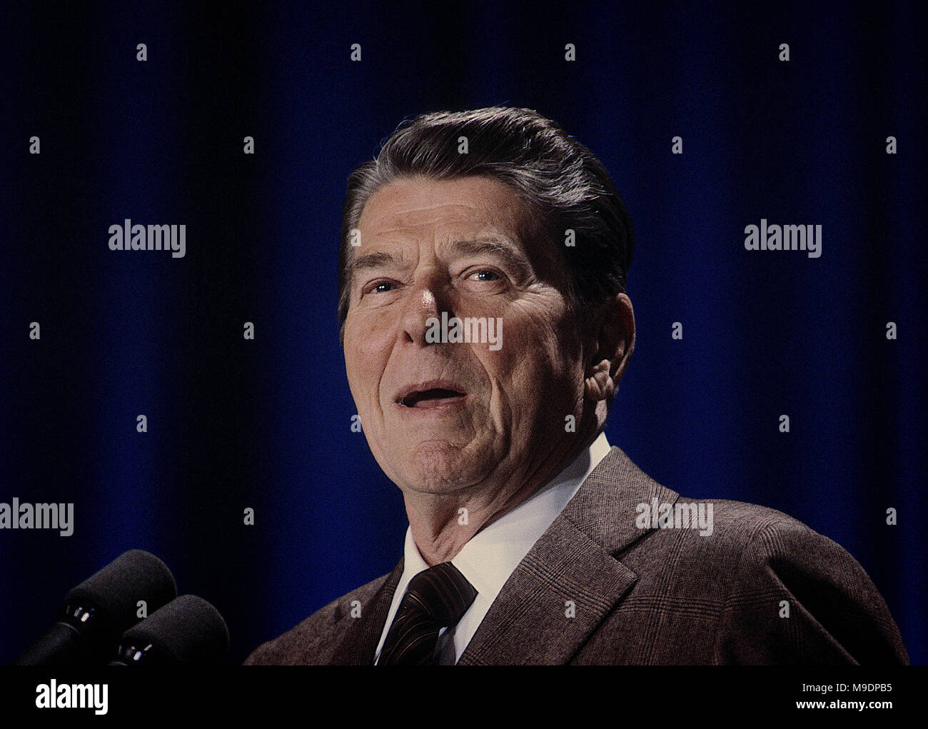 Washington, DC., USA, MAY 1984 President Ronald Reagan portrait Credit ...