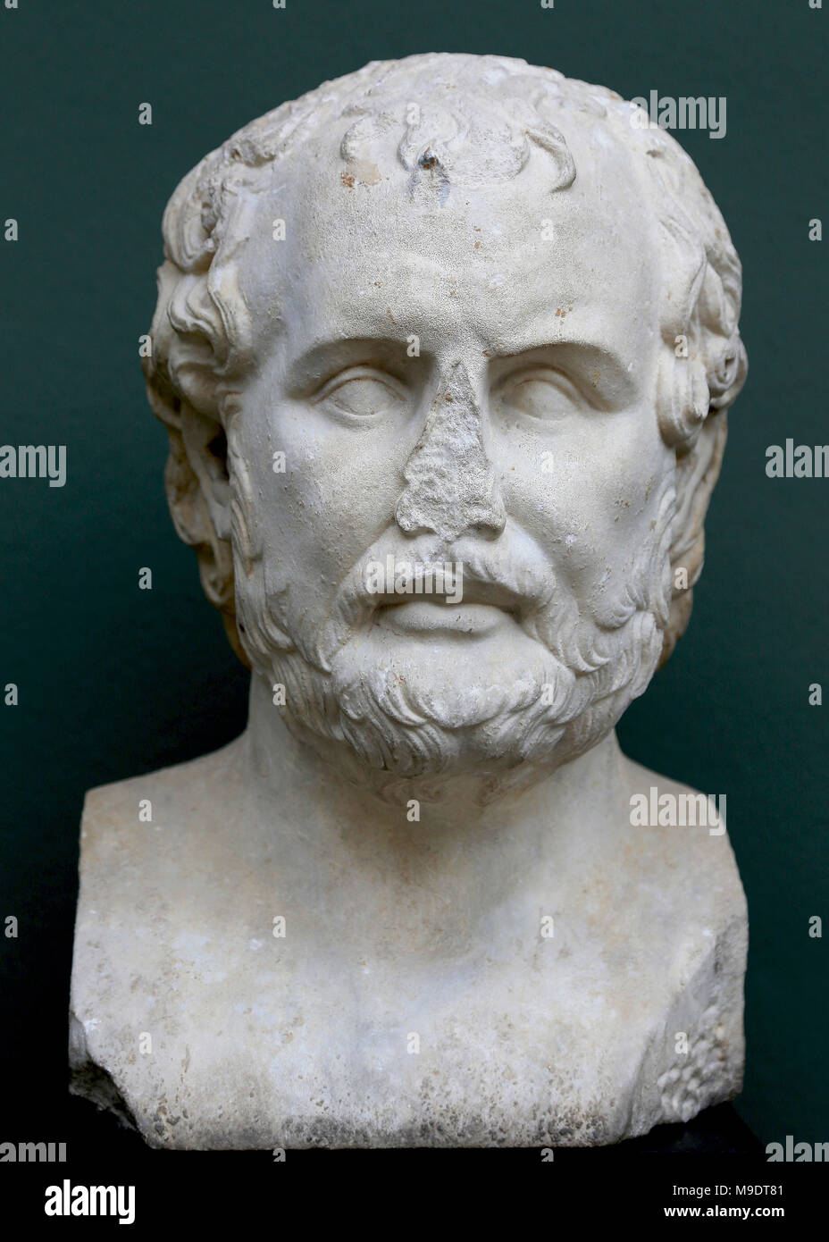 Portrait of Aeschines (390-314 BC), Athenian orator and politician. Roman copy of a Greek original of 320 BC. Marble. Carlsberg Glyptotek. Stock Photo