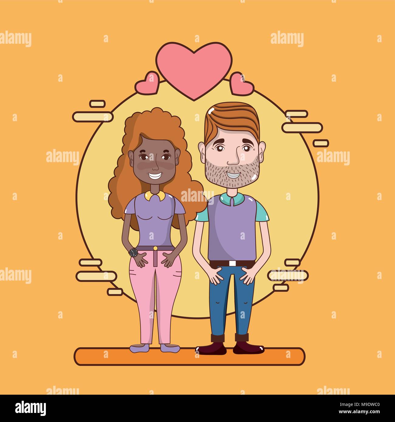 Cute and funny couple cartoons Stock Vector Image & Art - Alamy
