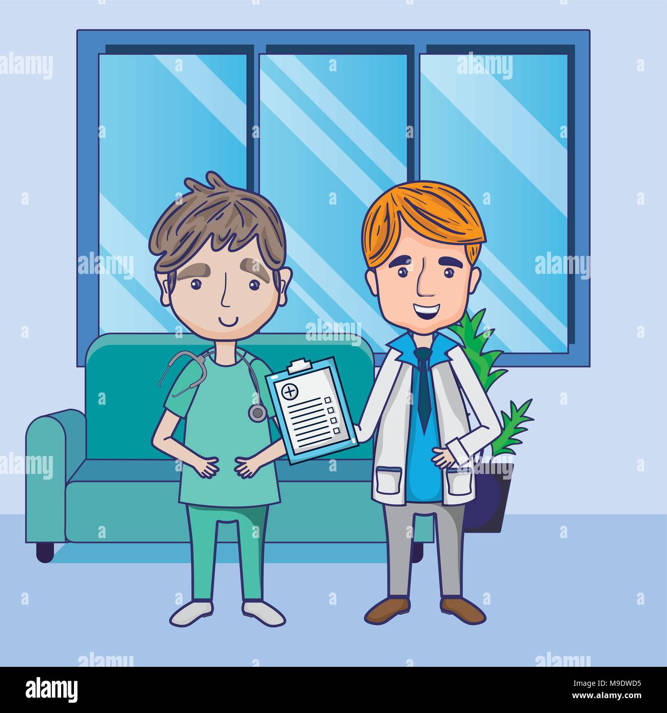 Funny doctors cartoons Stock Vector Image & Art Alamy