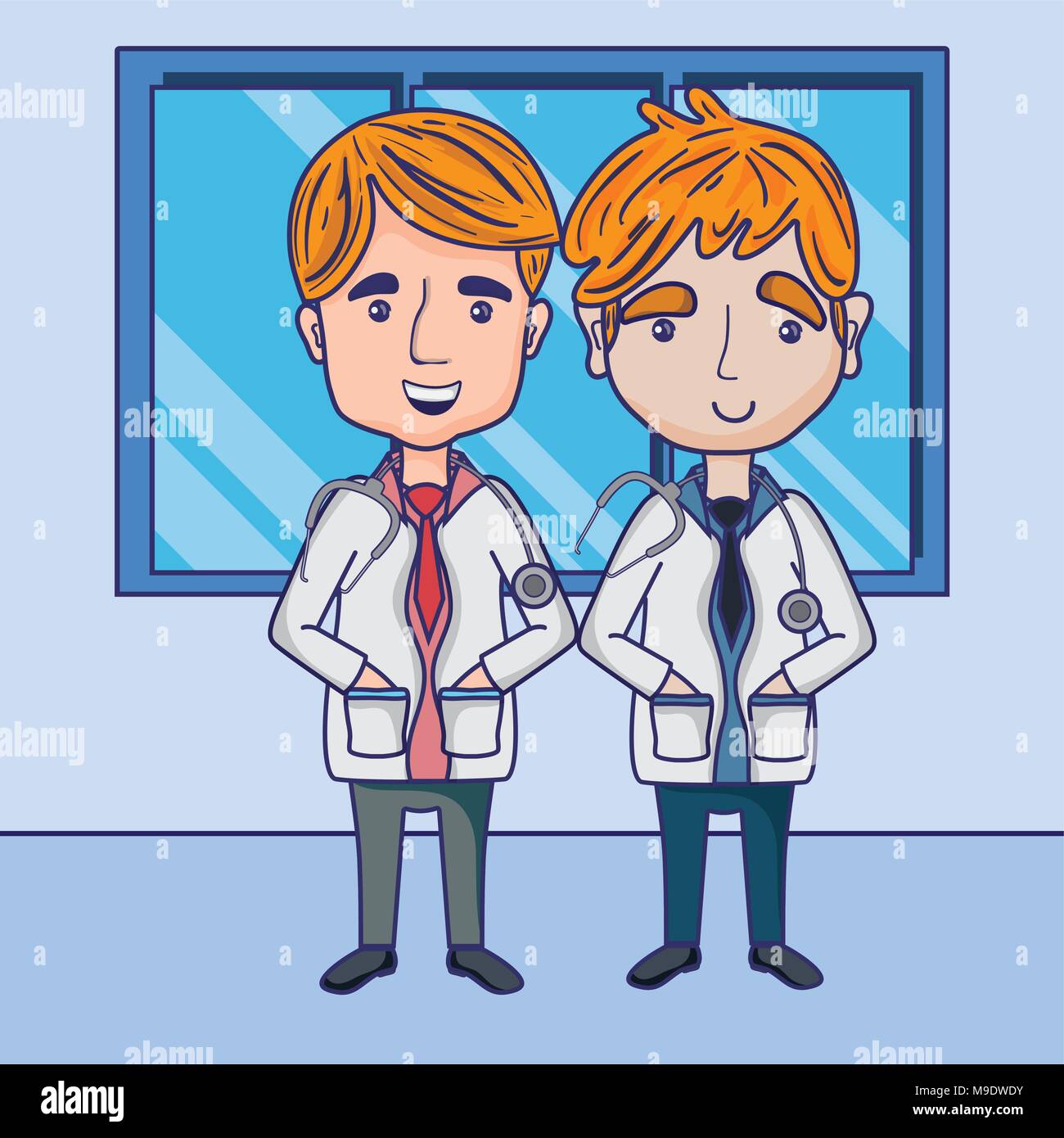 Doctors office cartoons hi-res stock photography and images - Alamy